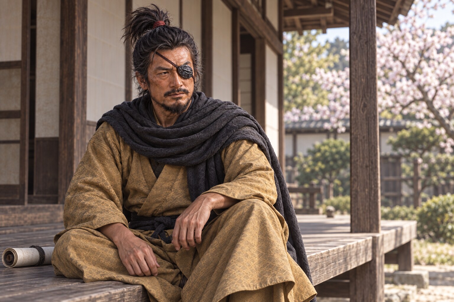 武田家への仕官を伝える物語の想像図(AI生成イメージ)