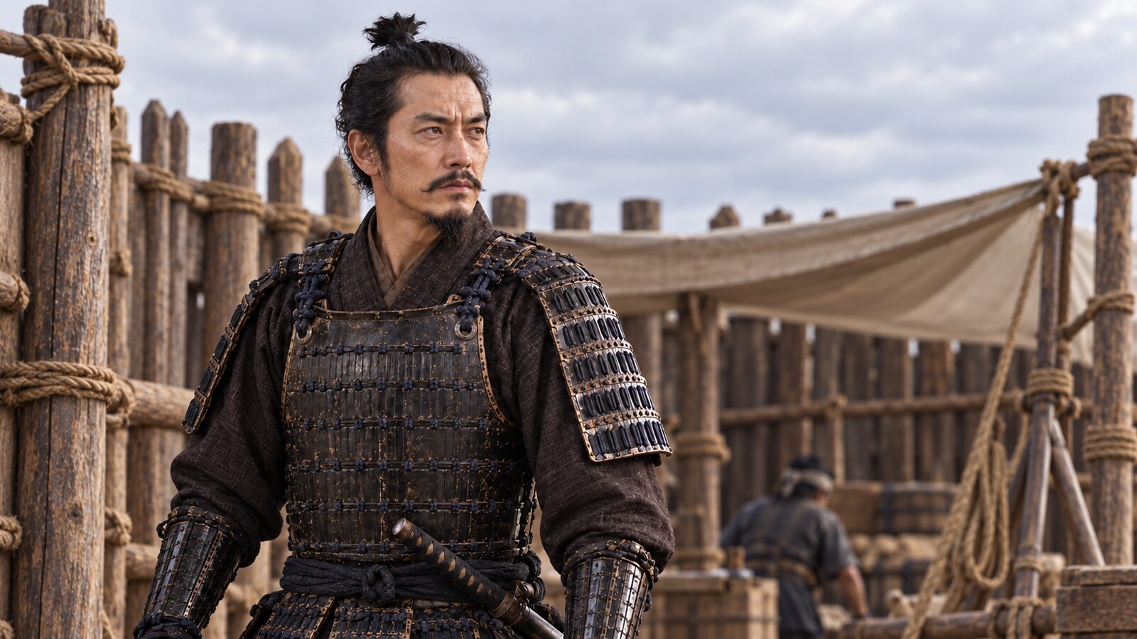 本願寺との戦いに臨む織田信長を描いた実写調のAI想像肖像