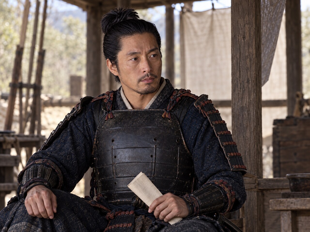 1574年ごろの武田勝頼を想定した人物イメージ（AI生成、書状発給の場面を記録したものではない）
